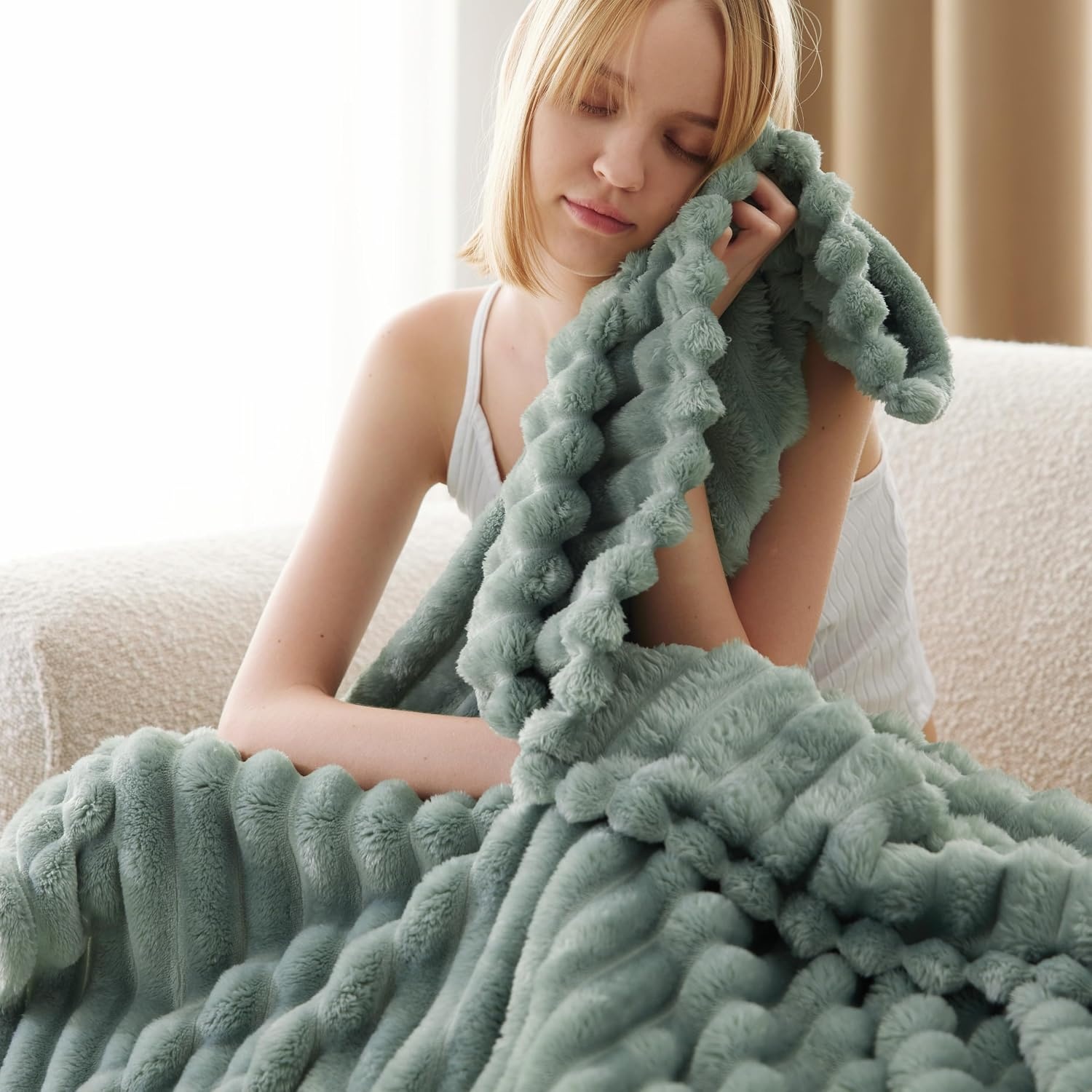 Knuffelzachte Fleece Deken Groen 130x170 cm - 33% Korting