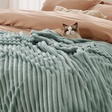 Knuffelzachte Fleece Deken Groen 130x170 cm - 33% Korting