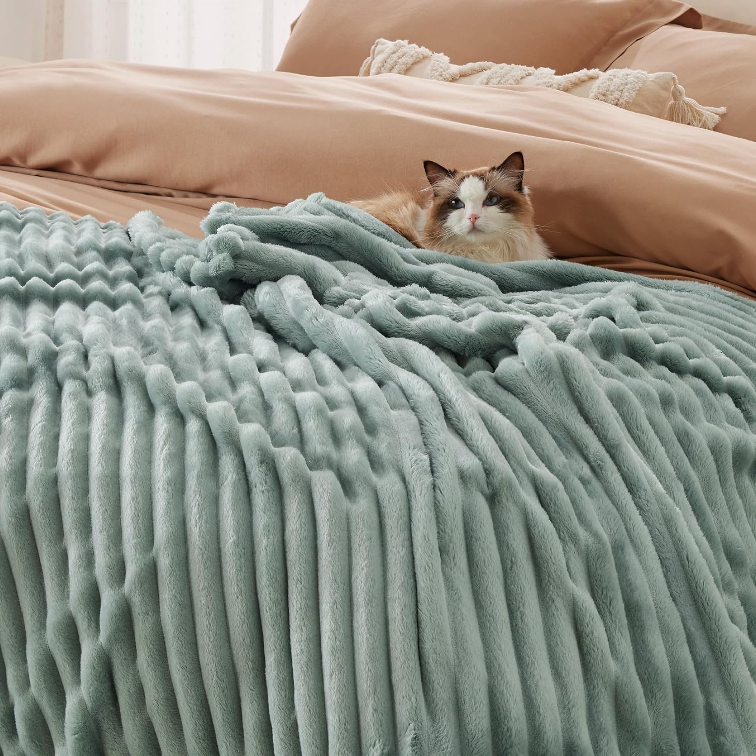 Knuffelzachte Fleece Deken Groen 130x170 cm - 33% Korting