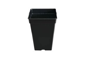 20x Zwarte Vierkante Plantenpotten 7L - Gerecycled Kunststof - 33% Korting