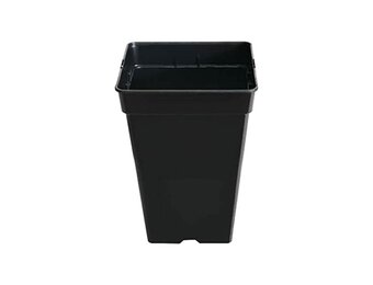 20x Zwarte Vierkante Plantenpotten 7L - Gerecycled Kunststof - 33% Korting