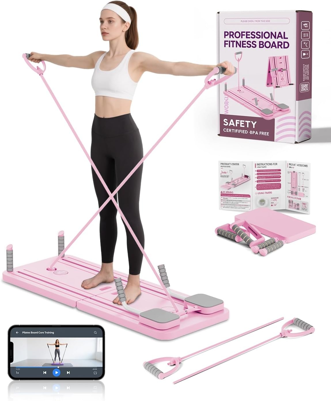 Pilates Reformer Board - 60% Korting | Thuis Core Training