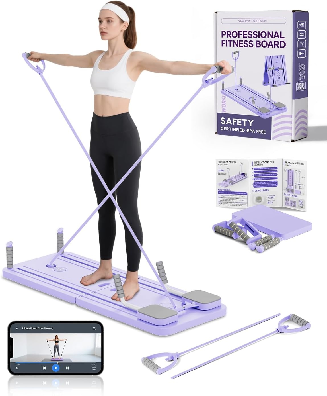 Pilates Reformer Board - 60% Korting | Thuis Core Training