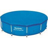 Afdekzeil Zwembad Rond 368 cm Blauw - 32% Korting!
