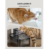 Draadloze Drinkfontein Kat Zwart 2.5L - 53% Korting!