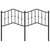 vidaXL Hoofdbord Metaal Zwart 135 cm - 78% Korting!
