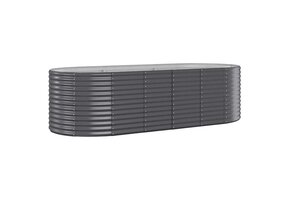 Verhoogde Plantenbak Staal Antraciet 249x100x68 cm - 54% Korting