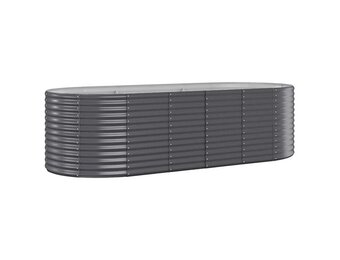 Verhoogde Plantenbak Staal Antraciet 249x100x68 cm - 54% Korting