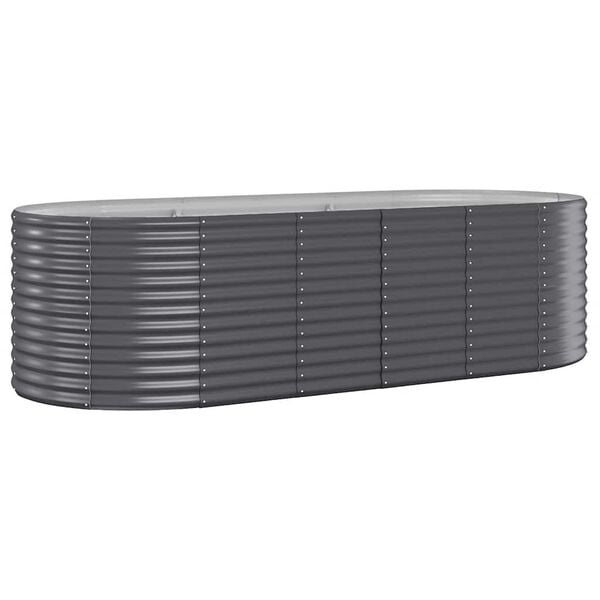 Verhoogde Plantenbak Staal Antraciet 249x100x68 cm - 54% Korting