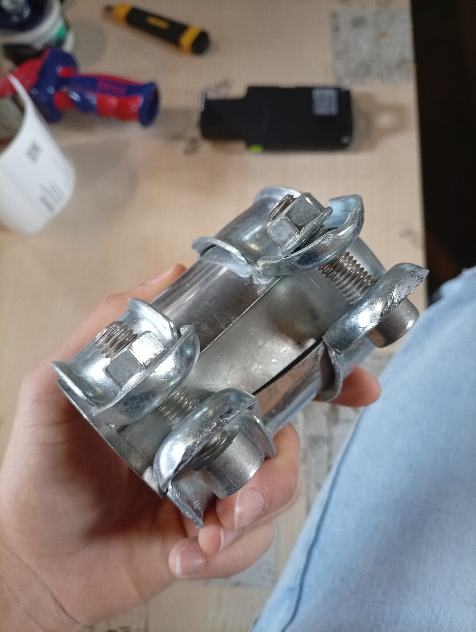 Uitlaatklem RVS 55mm Ø - 70% Korting