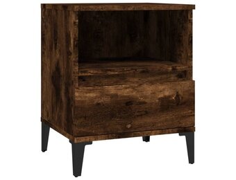 Nachtkastje Gerookt Eiken 40x35x50cm - 33% Korting