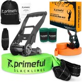 Slackline Set Groen 29% Korting: Compleet met Trainingslijn & Dubbele Ratels