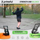 Slackline Set Groen 29% Korting: Compleet met Trainingslijn & Dubbele Ratels