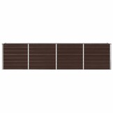 Verhoogd Tuinbed Staal Bruin 320x40x77cm - 34% Korting