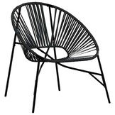 Zwarte Poly Rattan Tuin Eierstoel - 49% Korting