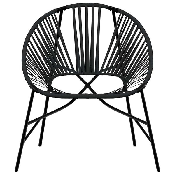 Zwarte Poly Rattan Tuin Eierstoel - 49% Korting
