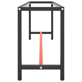 VidaXL Werkbankframe Metaal 210x50x79cm Matzwart/Matrood - 34% Korting!