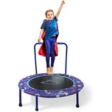 Kinder Fitness Trampoline 38 inch Inklapbaar met Veiligheidsbeugel - 34% Korting