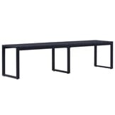 VidaXL Tuinbank 180cm PS-plaat & Ijzer - Zwart (35% Korting)
