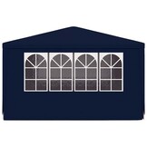 Blauwe Partytent 4x4m met Zijwanden - 34% Korting