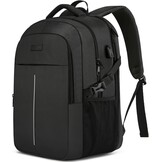 WENIG Extra Grote Laptoprugzak 50L - 17.3 inch - Zwart - TSA-goedgekeurd
