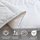 Donsdekbed Winter 155x220 cm - 50% Dons, 50% Veren - Nu 57% Korting!