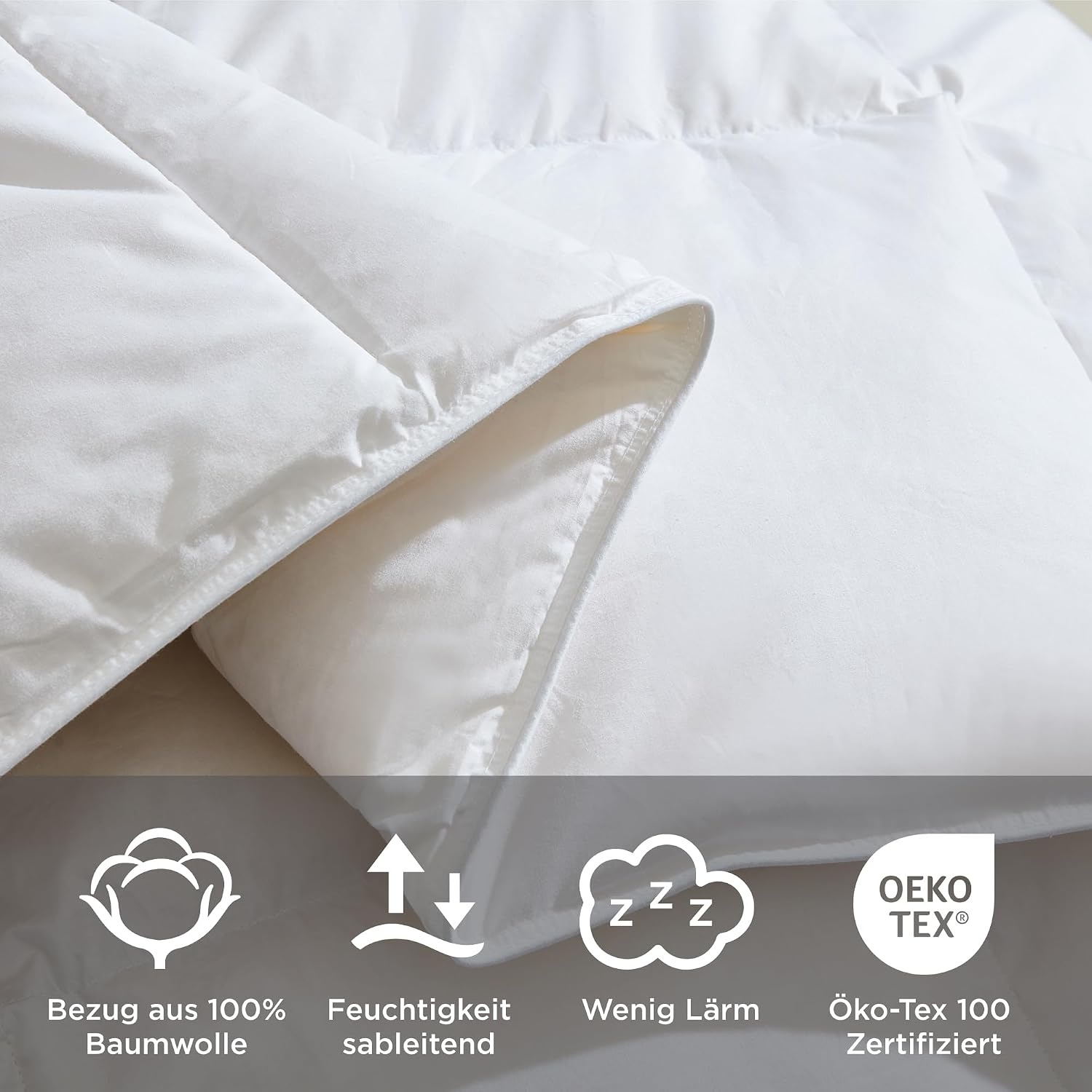 Donsdekbed Winter 155x220 cm - 50% Dons, 50% Veren - Nu 57% Korting!