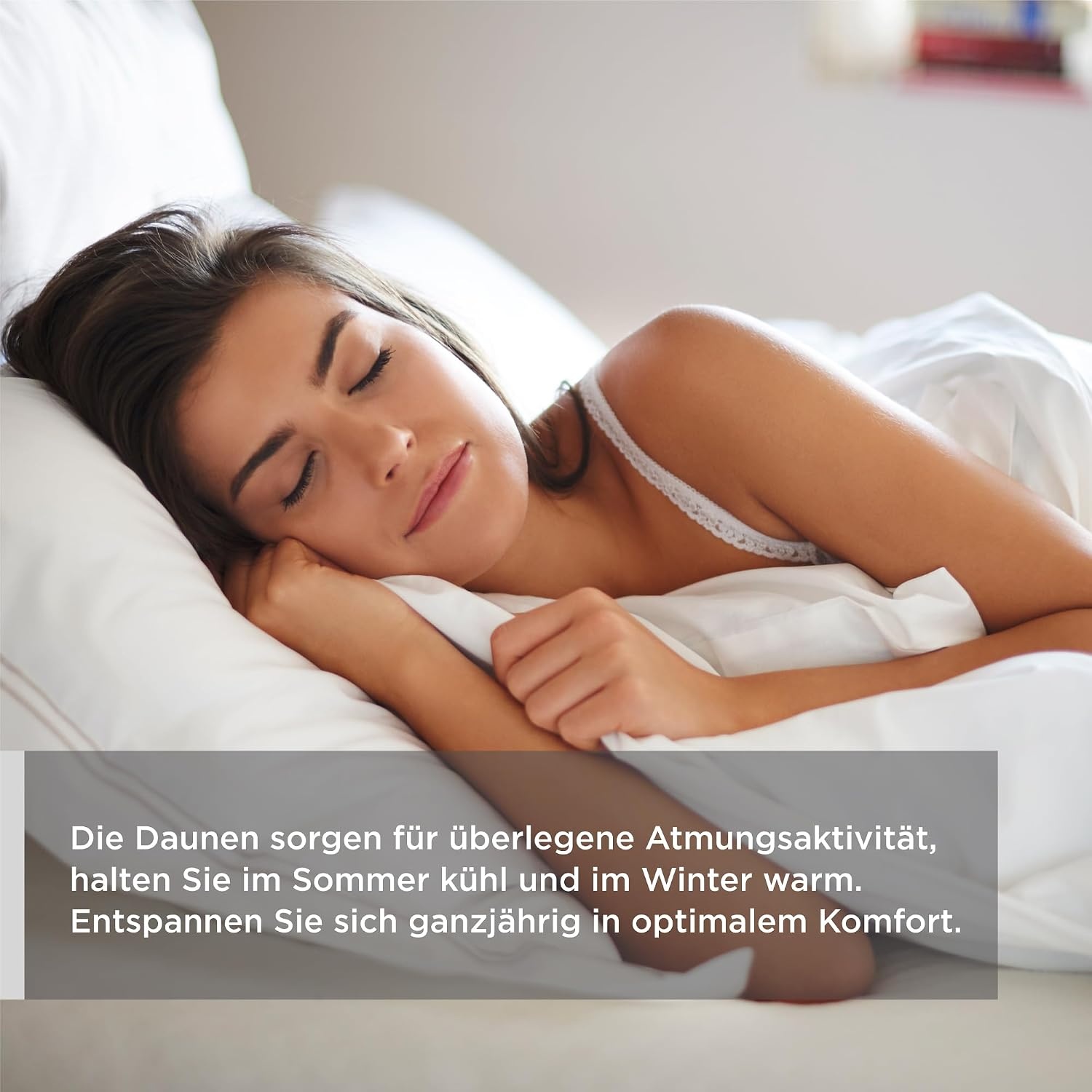 Donsdekbed Winter 155x220 cm - 50% Dons, 50% Veren - Nu 57% Korting!