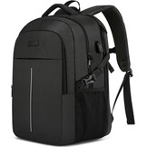 WENIG Extra Grote Laptoprugzak 50L - 17.3 inch - Zwart - TSA-goedgekeurd
