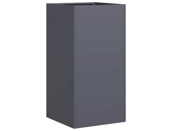 vidaXL Plantenbak 40x40x80 cm koudgewalst staal antracietkleurig