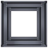 vidaXL Plantenbak 40x40x80 cm koudgewalst staal antracietkleurig