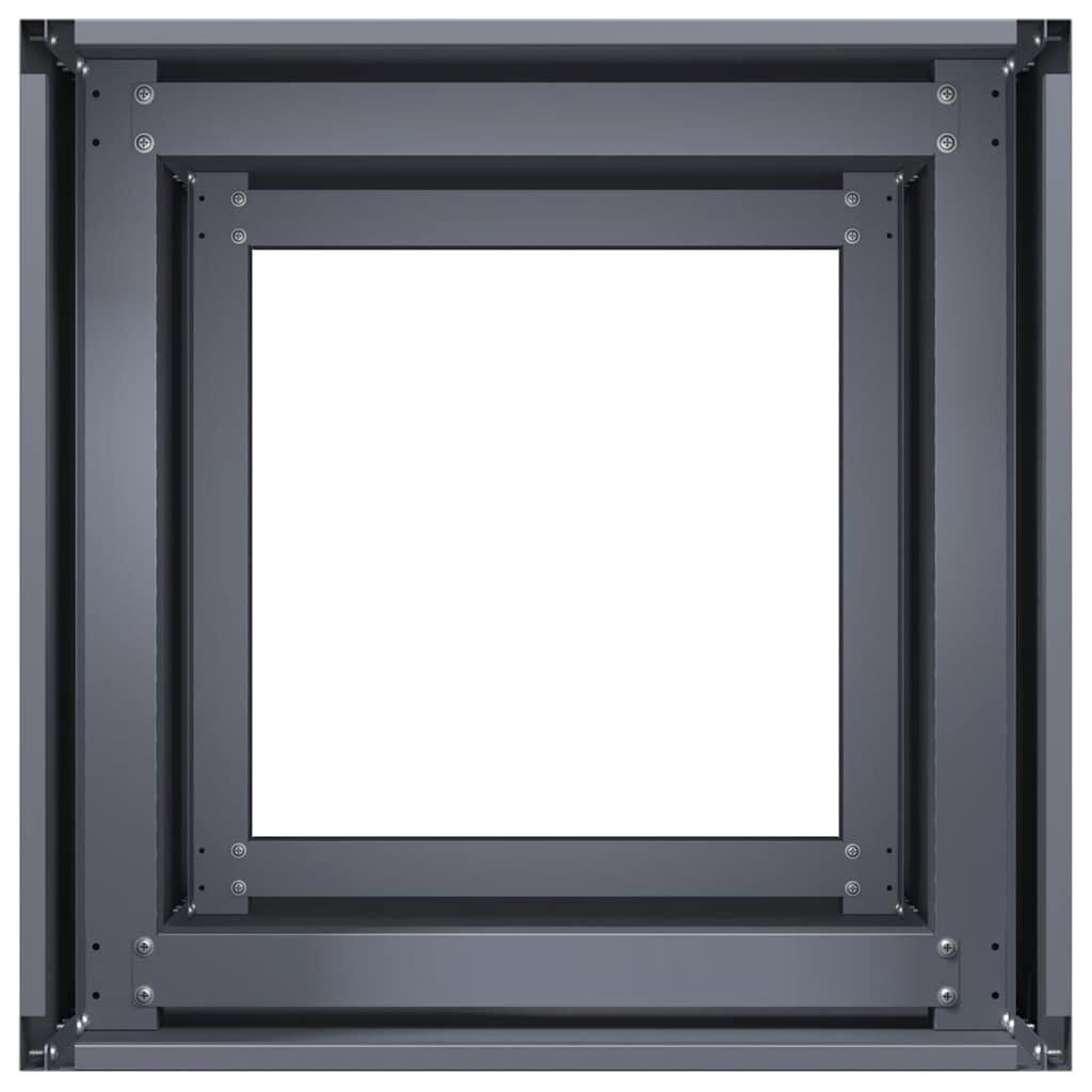 vidaXL Plantenbak 40x40x80 cm koudgewalst staal antracietkleurig