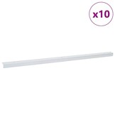 vidaXL Trapprofielen 10 pcs Zilver 67 cm Aluminium