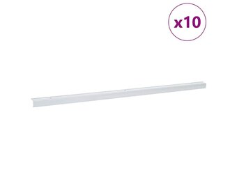 vidaXL Trapprofielen 10 pcs Zilver 67 cm Aluminium