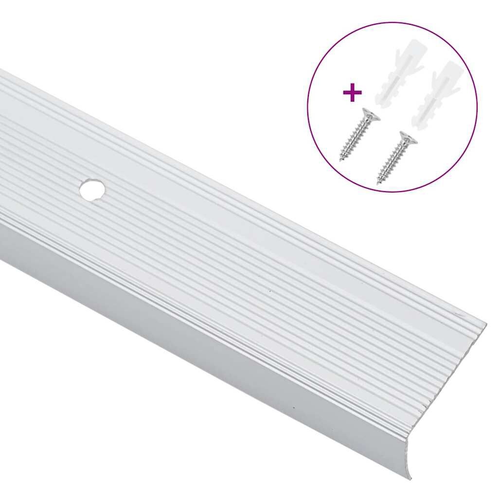 vidaXL Trapprofielen 10 pcs Zilver 67 cm Aluminium