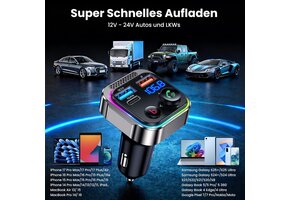 Bluetooth FM-zender Auto: Handsfree bellen & snel laden - 54% korting!