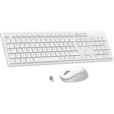 Roze Draadloos Toetsenbord & Muis | Spaans QWERTY met Numeriek Toetsenbord | 54% Korting