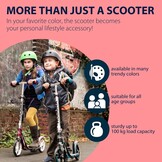 Hudora BigWheel 205-Het origineel met RX Pro technologie-Tret-scooter inklapbare City-Scooter 14724 - Big Wheel RX 205 Talla única zwart/rood