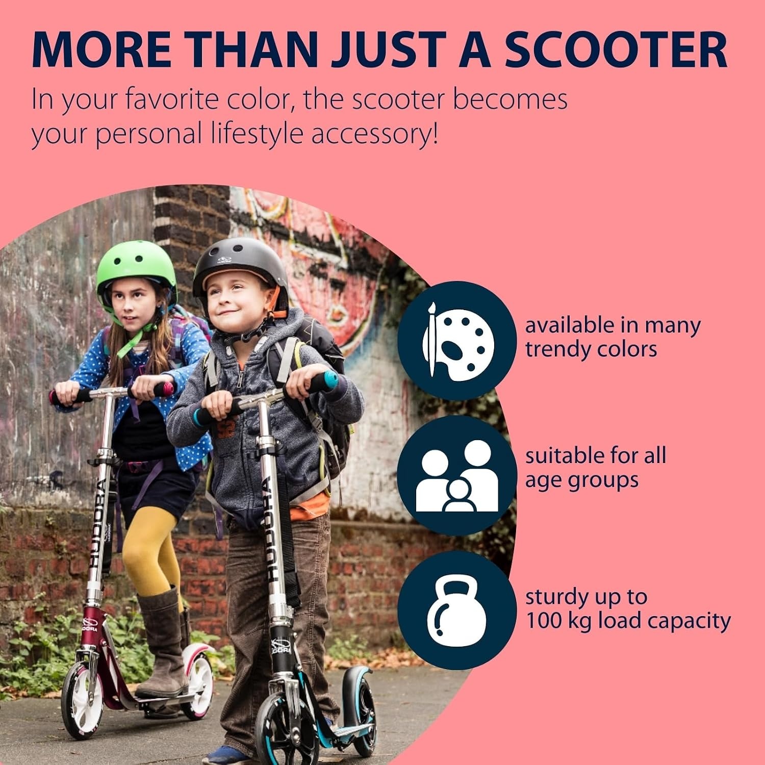 Hudora BigWheel 205-Het origineel met RX Pro technologie-Tret-scooter inklapbare City-Scooter 14724 - Big Wheel RX 205 Talla única zwart/rood