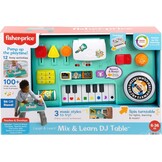 Fisher-Price Baby & Toddler Activity Table, Laugh & Learn Mix & Learn DJ Table, Musical Learning Toy with Lights & Sounds, GERMAN Version, HXG09