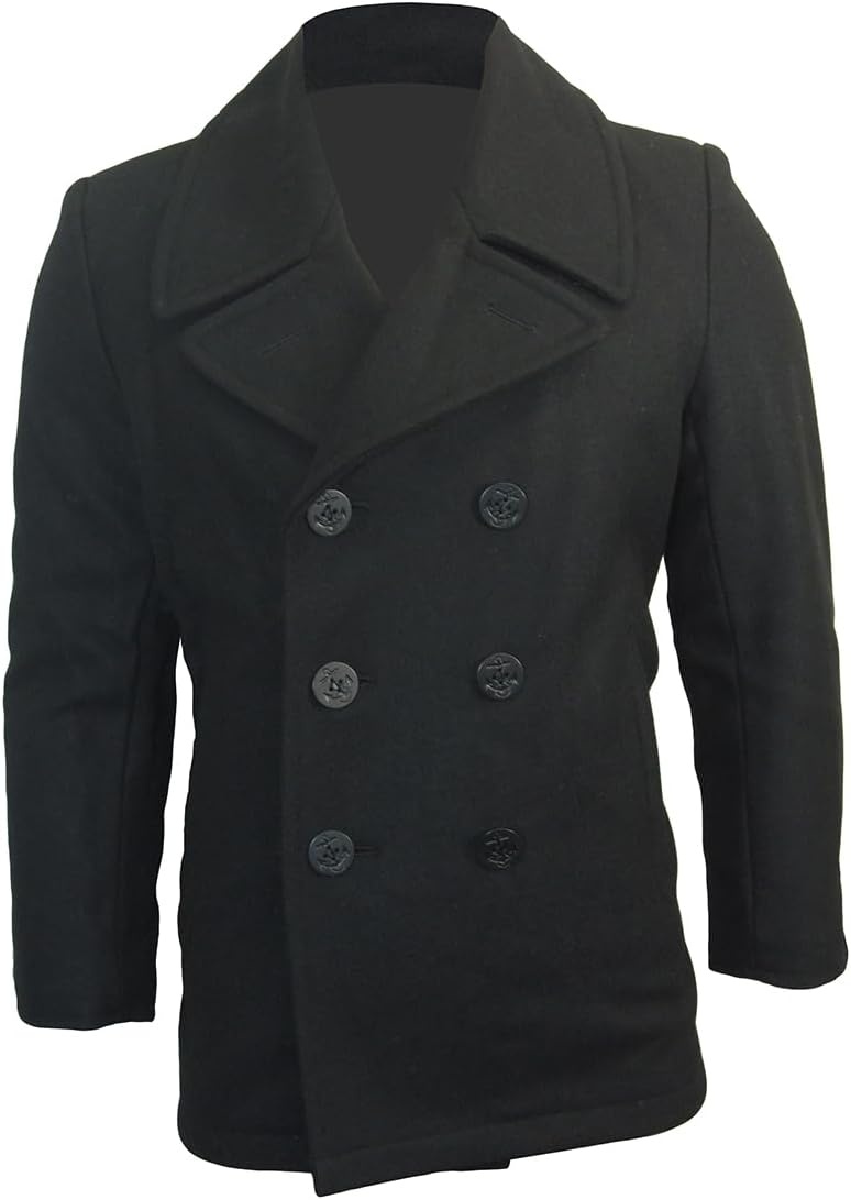 Herfst/Winter Herenjas Zwart Omkeerbaar Letterman-Stijl - 58% Korting
