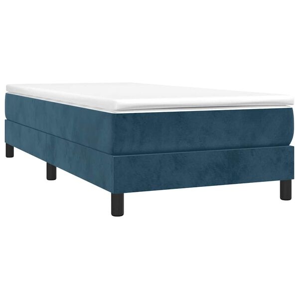 Donkerblauw Fluweel Bedframe 80x200 cm - 34% Korting
