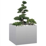 Plantenbak Gegalvaniseerd Staal 100x100x80 cm - 34% Korting