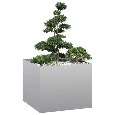 Plantenbak Gegalvaniseerd Staal 100x100x80 cm - 34% Korting