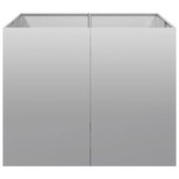 Plantenbak Gegalvaniseerd Staal 100x100x80 cm - 34% Korting