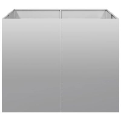 Plantenbak Gegalvaniseerd Staal 100x100x80 cm - 34% Korting