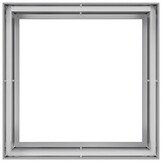 vidaXL Plantenbak 100x100x80 cm gegalvaniseerd staal