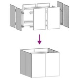 Plantenbak Gegalvaniseerd Staal 100x100x80 cm - 34% Korting