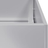 vidaXL Plantenbak 100x100x80 cm gegalvaniseerd staal