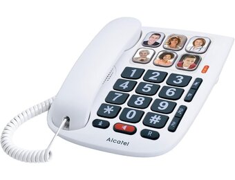 Alcatel Tmax 10 Kabel Gebonden Telefoon voor Senioren, Wit, 1 Stuk